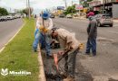 Gobierno Municipal de Minatitlán coadyuva en trabajos de bacheo sobre el boulevard Institutos Tecnológicos / @DraMedelPalma@gobminatitlan >>>